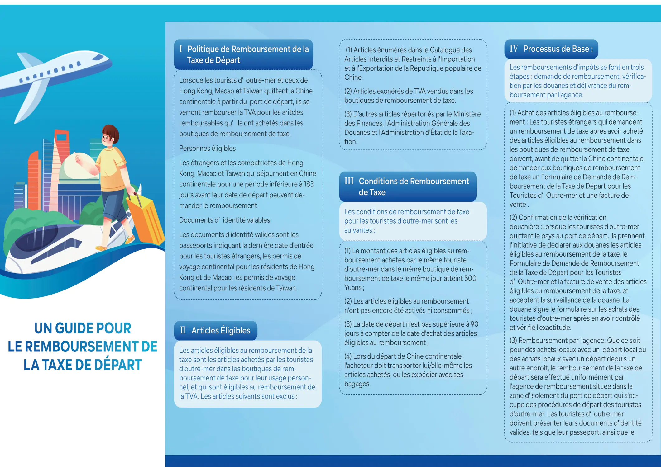China Departure Tax Refund Guide Page 1 (Français)